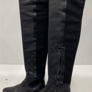 Vince Camuto Elegant Black Over the Knee Boots